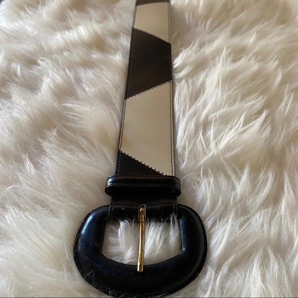 Express 80’s VTG Black and White Belt - Picture 1 of 5